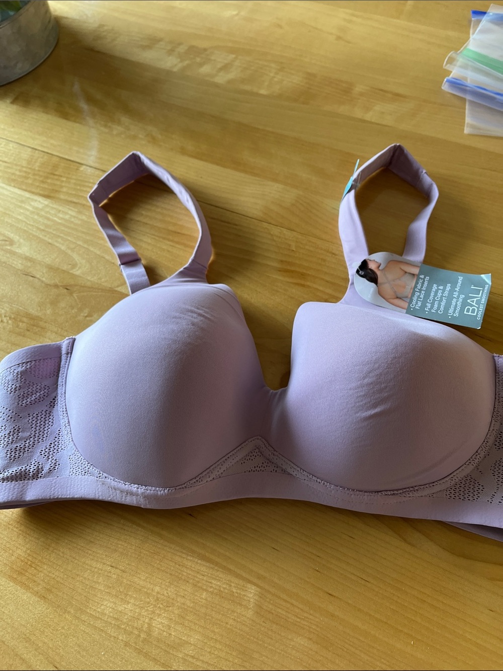 Bali Lavender Smooth Coverage Molded Bra